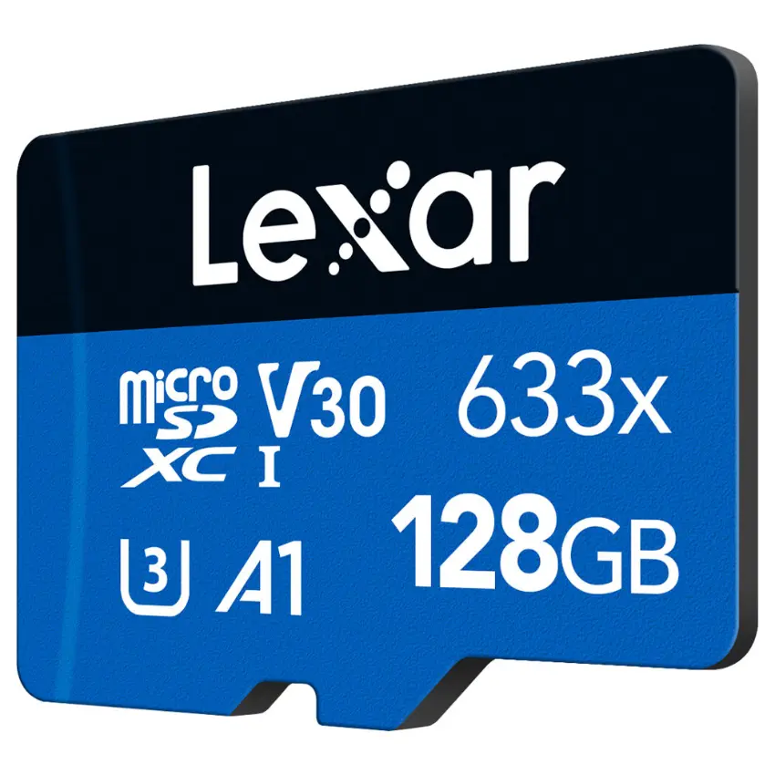Tarjeta de Memoria microSDXC Lexar High-Performance 633x 128GB, UHS-I, U1, V30, A1, Clase 10 Tarjeta de Memoria microSDXC Lexar High-Performance 633x 128GB, UHS-I, U1, V30, A1, Clase 10