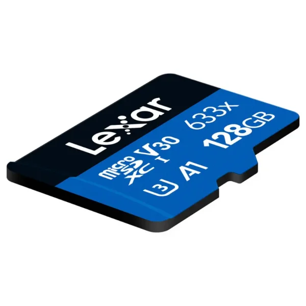 Tarjeta de Memoria microSDXC Lexar High-Performance 633x 128GB, UHS-I, U1, V30, A1, Clase 10
