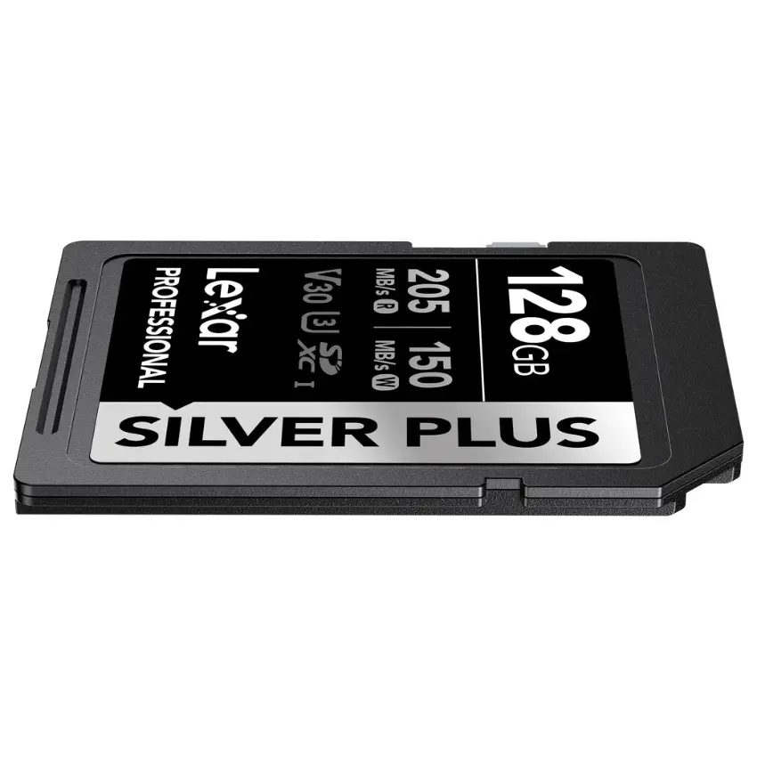 Tarjeta de Memoria SDXC Lexar SILVER PLUS 128GB, UHS-I, U3, V30, Clase 10