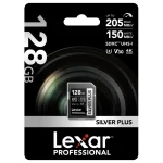 Tarjeta de Memoria SDXC Lexar SILVER PLUS 128GB, UHS-I, U3, V30, Clase 10