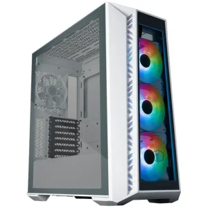 Gabinete Cooler Master MasterBox 520, E-ATX, SSI CEB, Sin Fuente, Vidrio Templado, 1 Fan 12 cm / 3 Fan 12 cm ARGB, Blanco