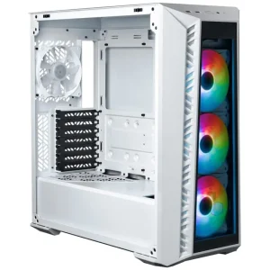 Gabinete Cooler Master MasterBox 520, E-ATX, SSI CEB, Sin Fuente, Vidrio Templado, 1 Fan 12 cm / 3 Fan 12 cm ARGB, Blanco