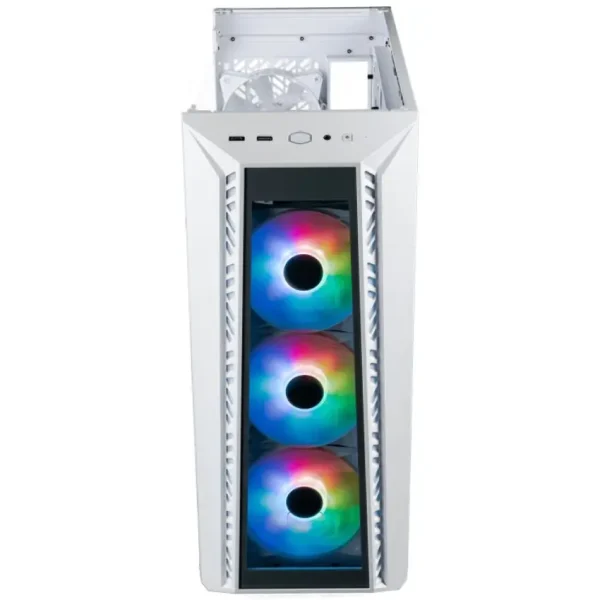 Gabinete Cooler Master MasterBox 520, E-ATX, SSI CEB, Sin Fuente, Vidrio Templado, 1 Fan 12 cm / 3 Fan 12 cm ARGB, Blanco