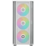 Gabinete Cooler Master MasterBox 600, E-ATX, Sin Fuente, Vidrio Templado, 1 Fan 12 cm ARGB / 3 Fan 14 cm ARGB, Blanco