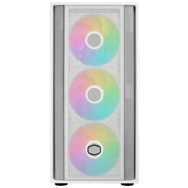 Gabinete Cooler Master MasterBox 600, E-ATX, Sin Fuente, Vidrio Templado, 1 Fan 12 cm ARGB / 3 Fan 14 cm ARGB, Blanco