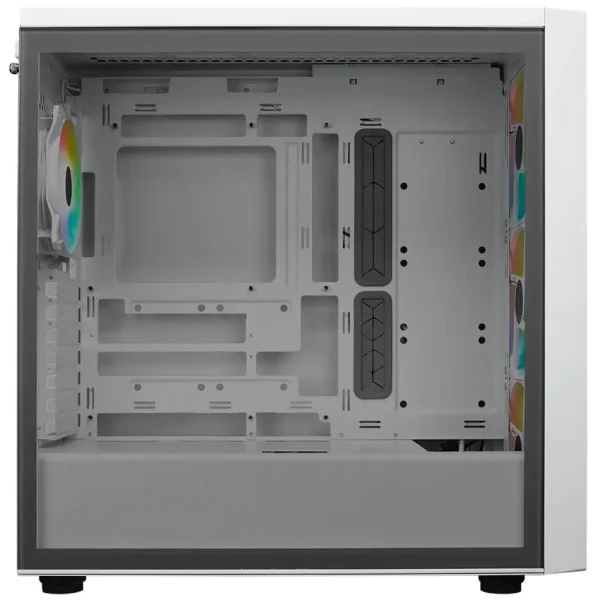 Gabinete Cooler Master MasterBox 600, E-ATX, Sin Fuente, Vidrio Templado, 1 Fan 12 cm ARGB / 3 Fan 14 cm ARGB, Blanco