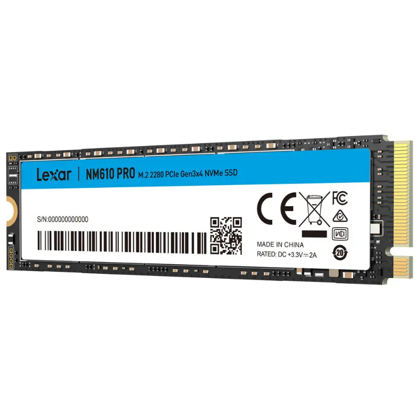 Disco SSD Lexar NM610 PRO, 3D NAND, NVMe, PCIe Gen3x4, M.2 2280 Disco SSD Lexar NM610 PRO, 3D NAND, NVMe, PCIe Gen3x4, M.2 2280