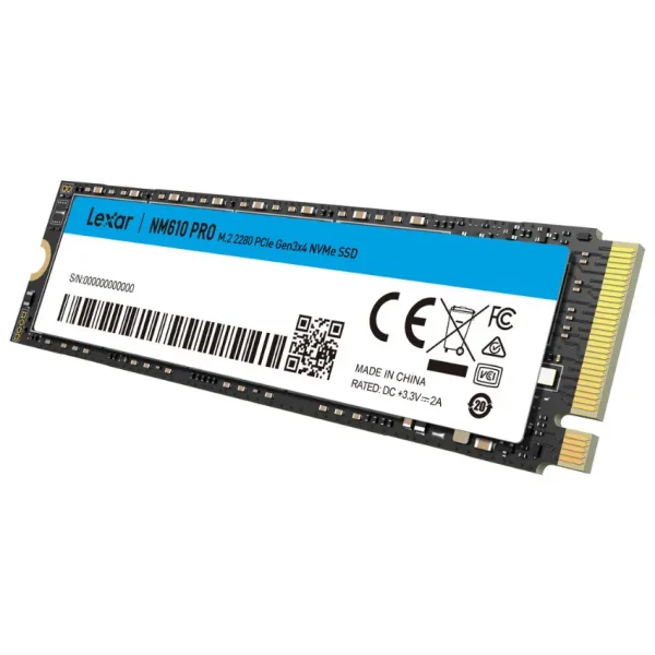 Disco SSD Lexar NM610 PRO, 3D NAND, NVMe, PCIe Gen3x4, M.2 2280