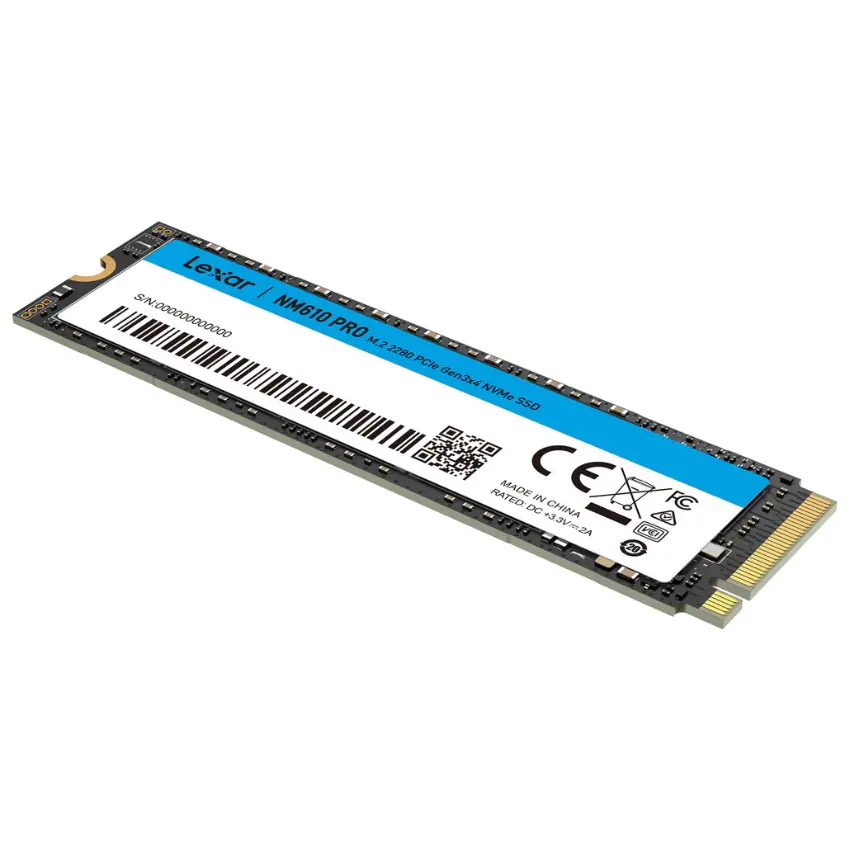 Disco SSD Lexar NM610 PRO, 3D NAND, NVMe, PCIe Gen3x4, M.2 2280 Disco SSD Lexar NM610 PRO, 3D NAND, NVMe, PCIe Gen3x4, M.2 2280