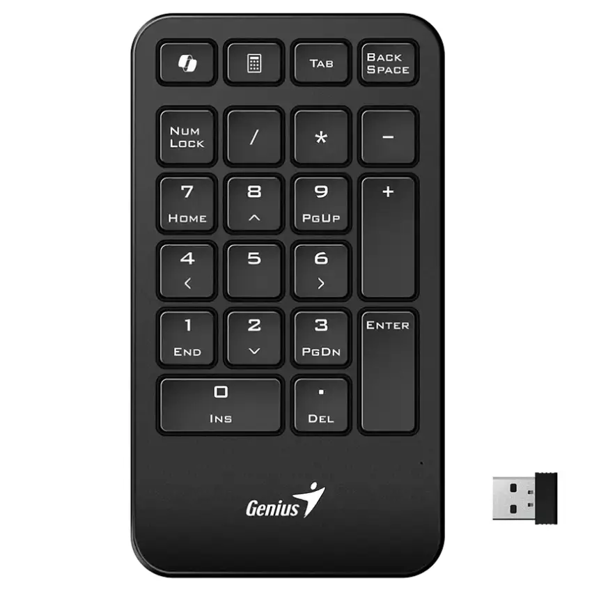 Teclado Numérico Inalámbrico Genius NumPad 1000, Negro