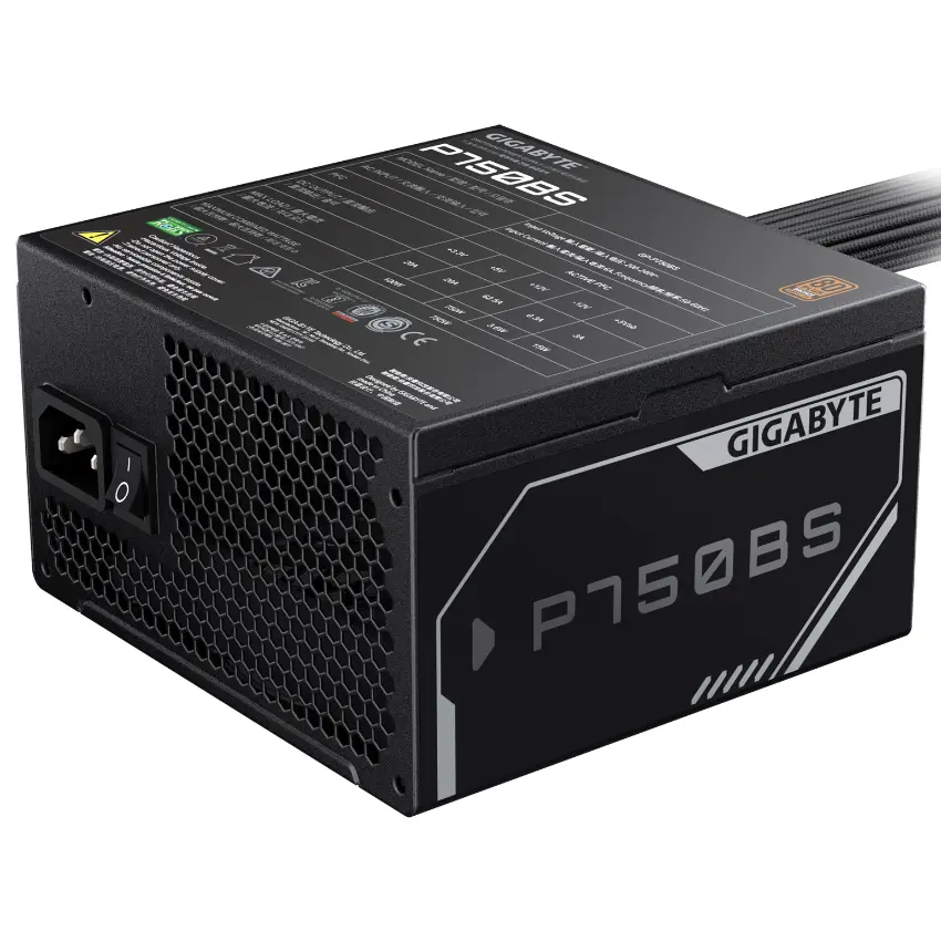 Fuente de alimentación Gigabyte P750BS 750W 80 PLUS Bronze Fuente de alimentación Gigabyte P750BS 750W 80 PLUS Bronze