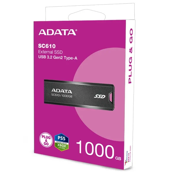 Disco Externo SSD ADATA SC610 1TB, USB 3.2 Gen 2