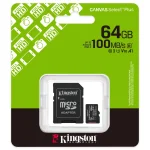 Tarjeta de Memoria microSDXC Kingston Canvas Select Plus 64GB, UHS-I, U1, V10, A1, Clase 10, Adaptador