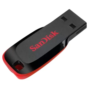 Pendrive SanDisk Cruzer Blade, USB 2.0, Negro/Rojo