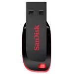Pendrive SanDisk Cruzer Blade, USB 2.0, Negro/Rojo
