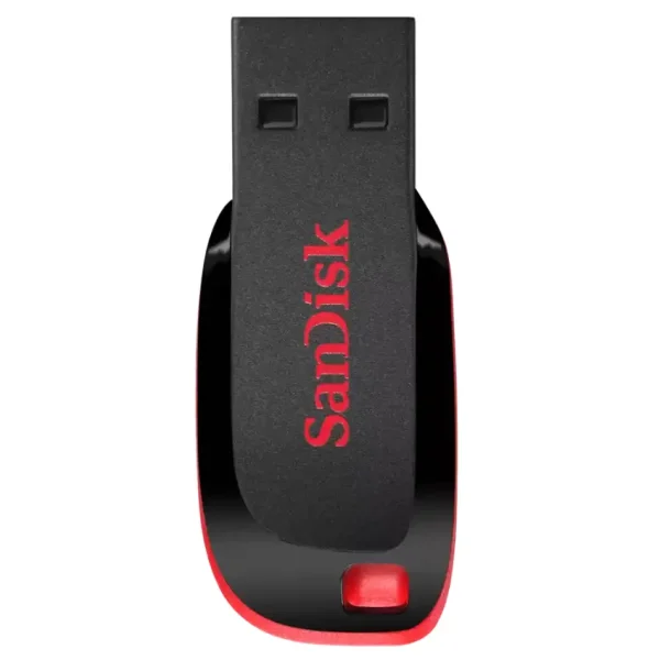 Pendrive SanDisk Cruzer Blade, USB 2.0, Negro/Rojo