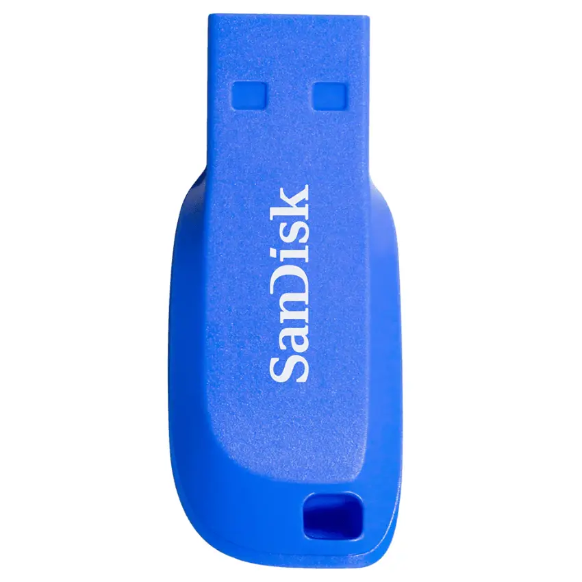 Pendrive SanDisk Cruzer Blade, USB 2.0, Electric Blue, Azul