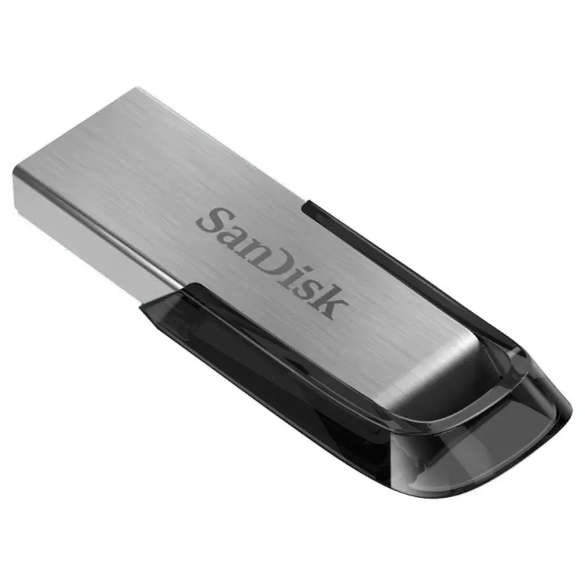 Pendrive SanDisk Ultra Flair, USB 3.0, Negro/Plateado