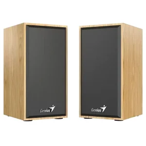 Parlantes Genius SP-HF180, 6 W RMS, Mini Plug 3.5 mm, Marrón Claro