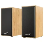 Parlantes Genius SP-HF180, 6 W RMS, Mini Plug 3.5 mm, Marrón Claro