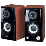 Parlantes Genius SP-HF500A II, 16 W RMS, Mini Plug 3.5 mm, Marrón