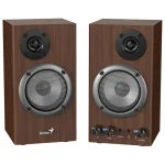 Parlantes Genius SP-HF500B, 16 W RMS, Mini Plug 3.5 mm, Marrón