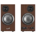 Parlantes Genius SP-HF500B, 16 W RMS, Mini Plug 3.5 mm, Marrón