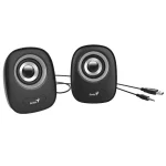 Parlantes Genius SP-Q160, 6 W RMS, Mini Plug 3.5 mm, Negro