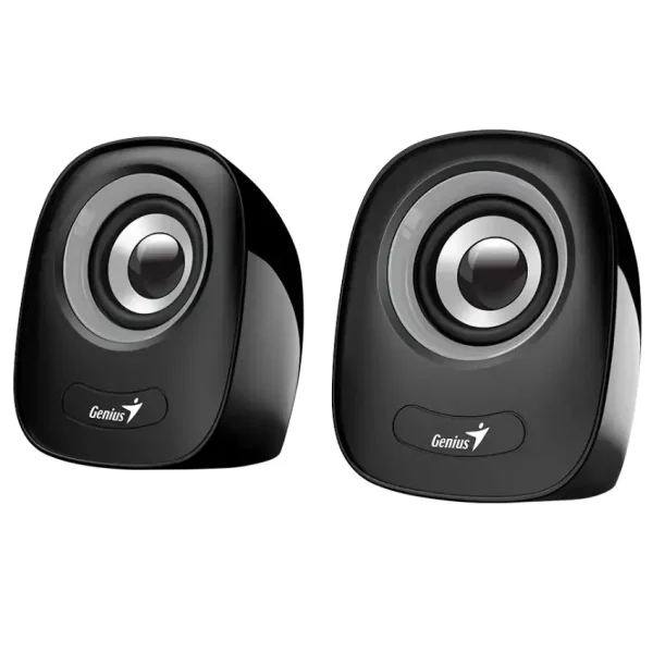 Parlantes Genius SP-Q160, 6 W RMS, Mini Plug 3.5 mm, Negro