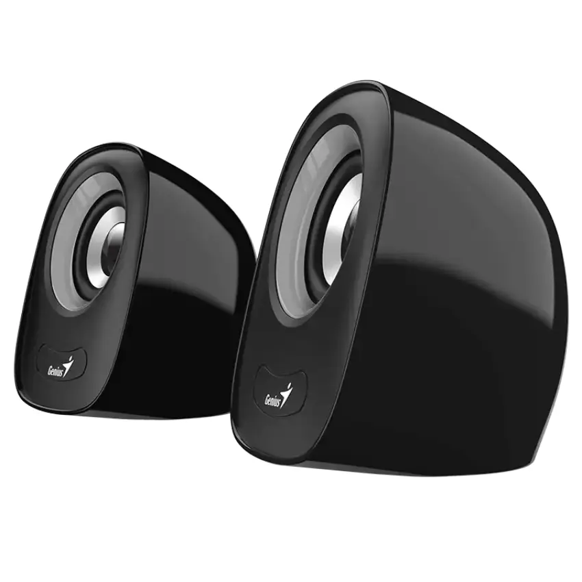 Parlantes Genius SP-Q160, 6 W RMS, Mini Plug 3.5 mm, Negro Parlantes Genius SP-Q160, 6 W RMS, Mini Plug 3.5 mm, Negro