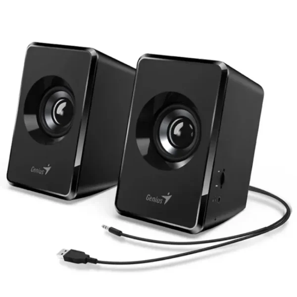 Parlantes Genius SP-U125, 3 W RMS, Mini Plug 3.5 mm, Negro