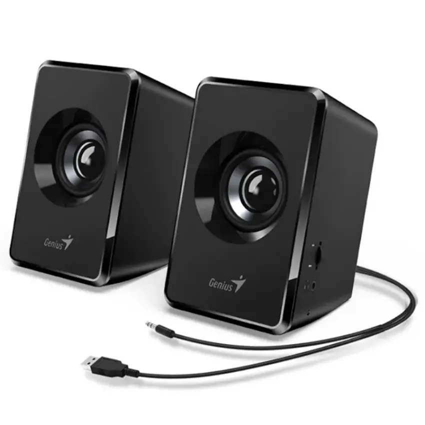 Parlantes Genius SP-U125, 3 W RMS, Mini Plug 3.5 mm, Negro Parlantes Genius SP-U125, 3 W RMS, Mini Plug 3.5 mm, Negro