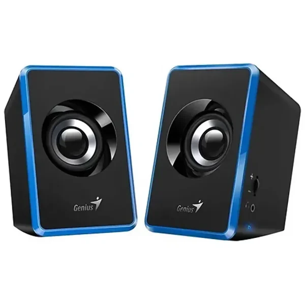 Parlantes Genius SP-U125, 3 W RMS, Mini Plug 3.5 mm, Azul
