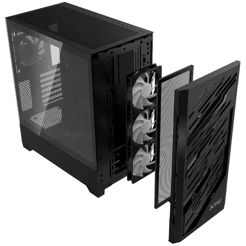 Gabinete ADATA XPG STARKER AIR BTF, E-ATX, Sin Fuente, Vidrio Templado, 4 Fan 12 cm ARGB, Negro