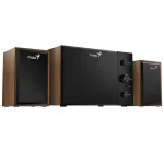 Parlantes Genius SW-2.1 350, 2.1, 15 W RMS, Mini Jack 3.5 mm, Marrón