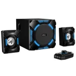 Parlantes Genius SW-G2.1 1200, 2.1, 36 W RMS, Mini Jack 3.5 mm, Mini Plug 3.5 mm, RCA, Negro