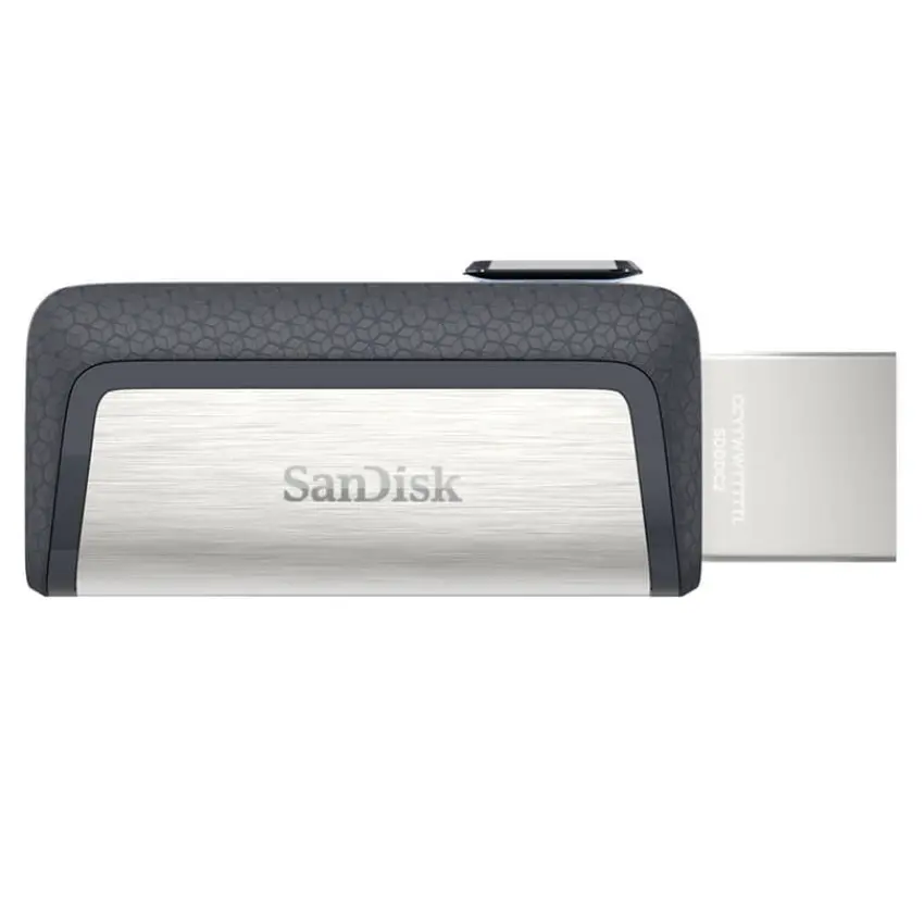 Pendrive SanDisk Ultra Dual Drive, USB tipo C, Gris/Plateado