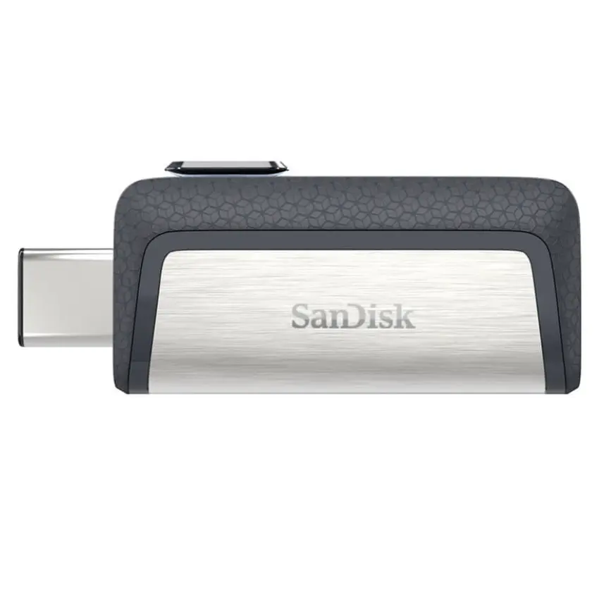 Pendrive SanDisk Ultra Dual Drive, USB tipo C, Gris/Plateado