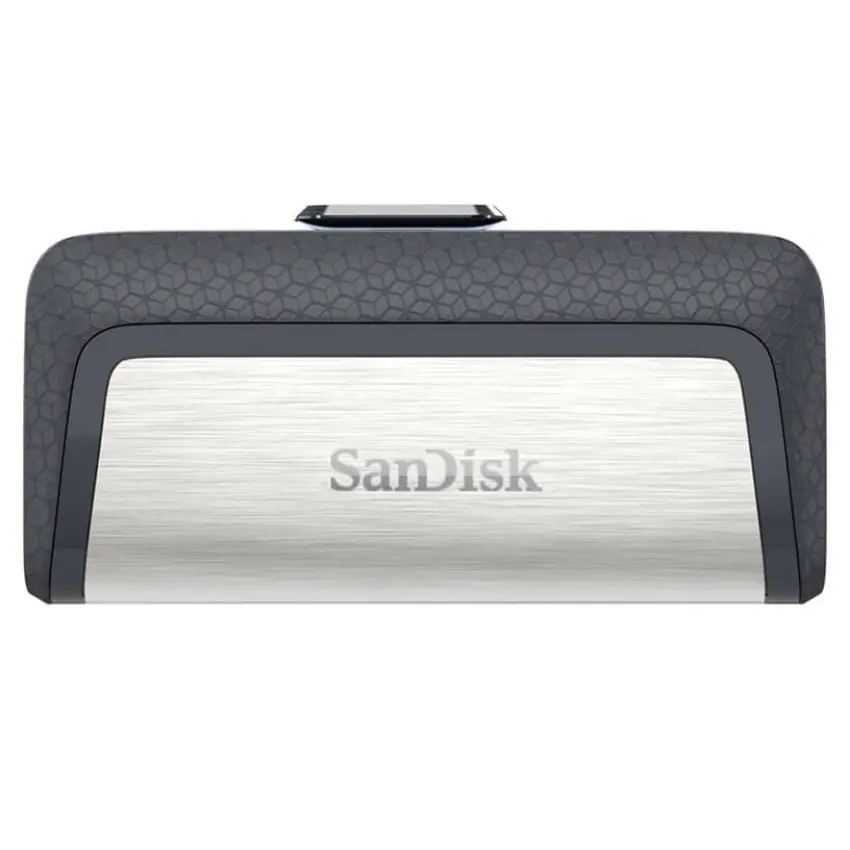 Pendrive SanDisk Ultra Dual Drive, USB tipo C, Gris/Plateado