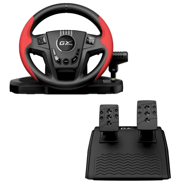 Volante Genius SpeedMaster, Con Pedalera y Palanca de Cambios, PS3, PS4, PC