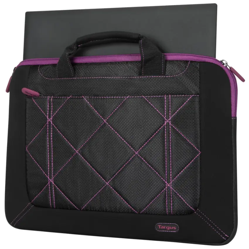 Maletín Targus Pulse, Admite Notebook de 16", Negro/Violeta
