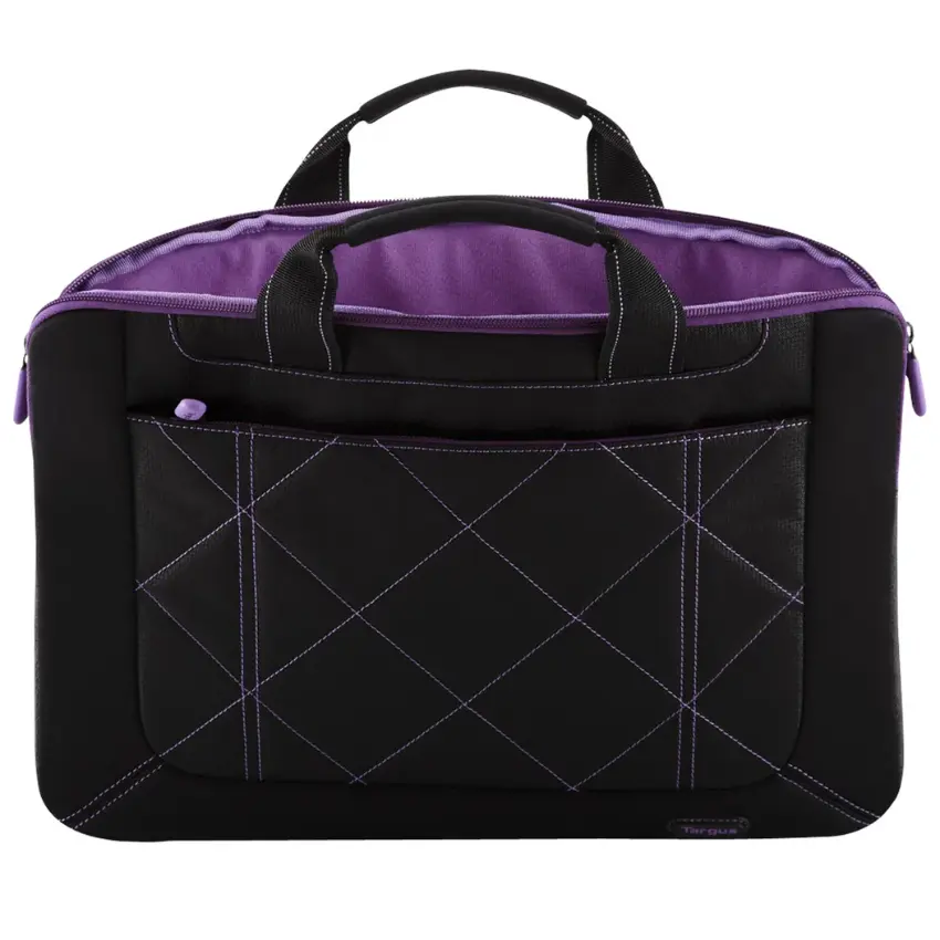 Maletín Targus Pulse, Admite Notebook de 16", Negro/Violeta