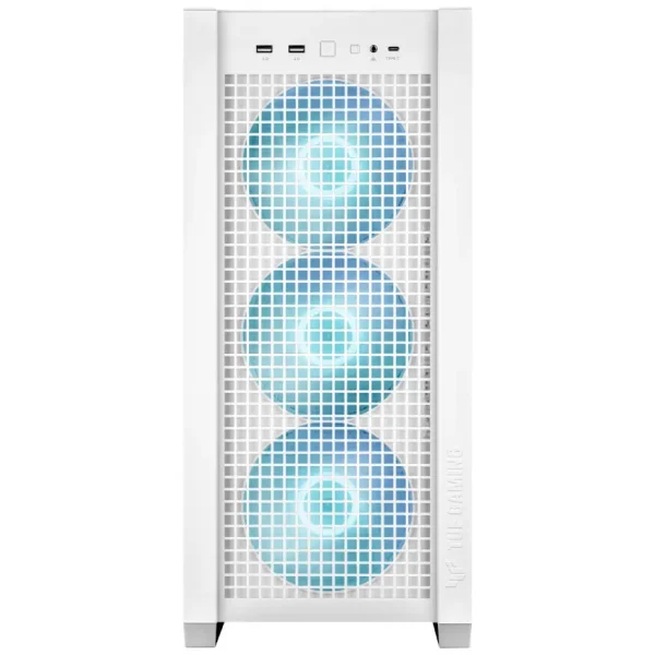 Gabinete ASUS TUF Gaming GT302 ARGB, E-ATX, Sin Fuente, Vidrio Templado, 4 Fan 14 cm ARGB, Blanco