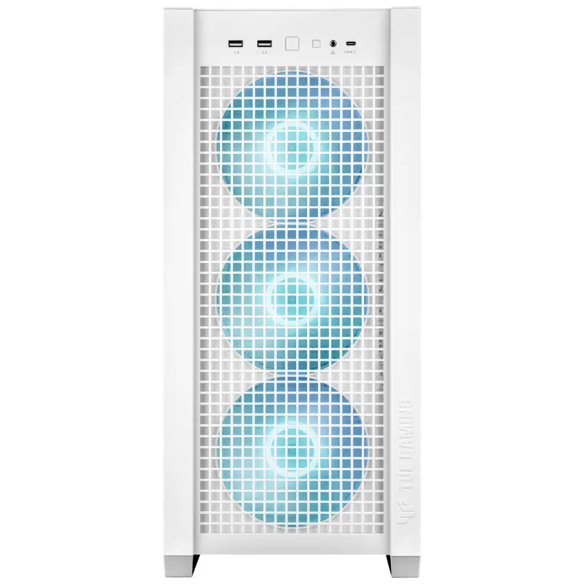 Gabinete ASUS TUF Gaming GT302 ARGB, E-ATX, Sin Fuente, Vidrio Templado, 4 Fan 14 cm ARGB, Blanco Gabinete ASUS TUF Gaming GT302 ARGB, E-ATX, Sin Fuente, Vidrio Templado, 4 Fan 14 cm ARGB, Blanco