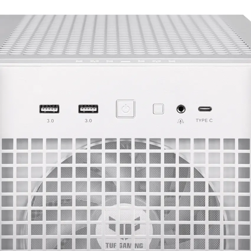 Gabinete ASUS TUF Gaming GT302 ARGB, E-ATX, Sin Fuente, Vidrio Templado, 4 Fan 14 cm ARGB, Blanco Gabinete ASUS TUF Gaming GT302 ARGB, E-ATX, Sin Fuente, Vidrio Templado, 4 Fan 14 cm ARGB, Blanco