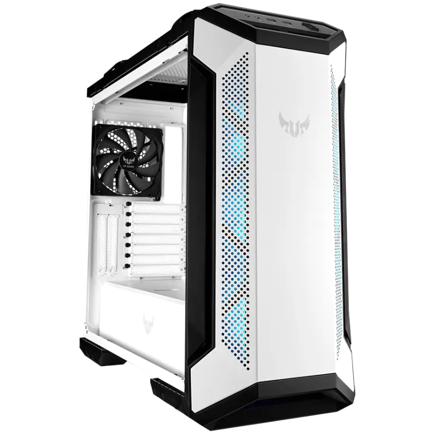 Gabinete ASUS TUF Gaming GT501 White Edition, E-ATX, Sin Fuente, Vidrio Templado, 1 Fan 14 cm / 3 Fan 12 cm RGB