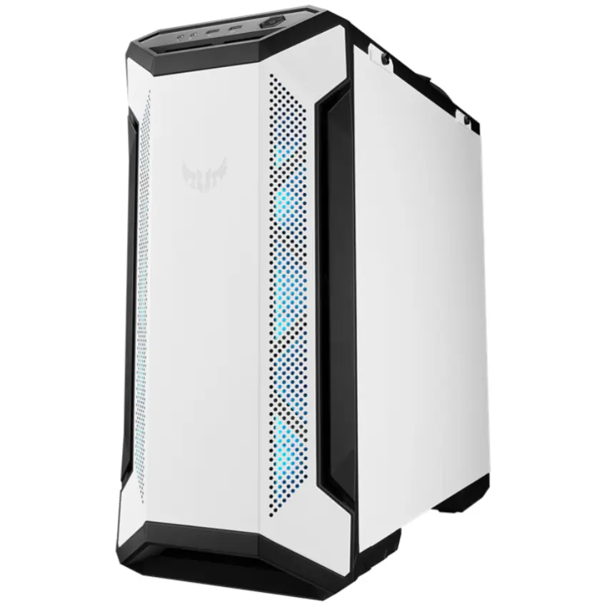 Gabinete ASUS TUF Gaming GT501 White Edition, E-ATX, Sin Fuente, Vidrio Templado, 1 Fan 14 cm / 3 Fan 12 cm RGB