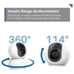 Cámara de Seguridad Wi-Fi TP-Link Tapo C230, 3K, 5 MP, Pan / Tilt, Visión nocturna, Interior
