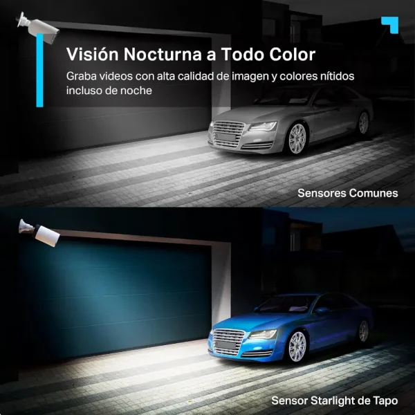 Kit de Cámaras de Seguridad Wi-Fi TP-Link Tapo C420S2, 2K QHD, 4 MP, Visión nocturna color, Alimentada por batería, Exterior