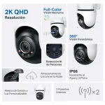 Cámara de Seguridad Wi-Fi TP-Link Tapo C520WS, 2K, 4 MP, Pan / Tilt, Visión nocturna, Exterior